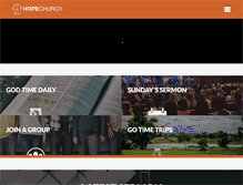 Tablet Screenshot of hopechurchonline.com