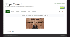 Desktop Screenshot of hopechurchonline.net